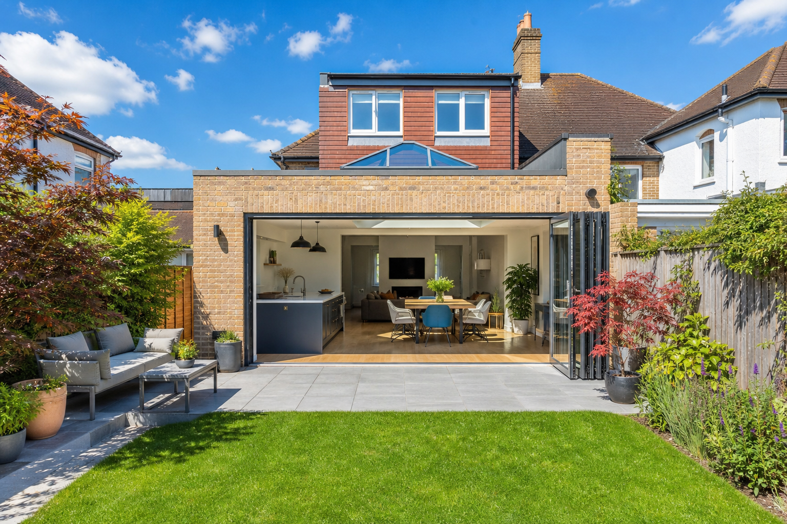 How much does a rear extension cost in the UK?