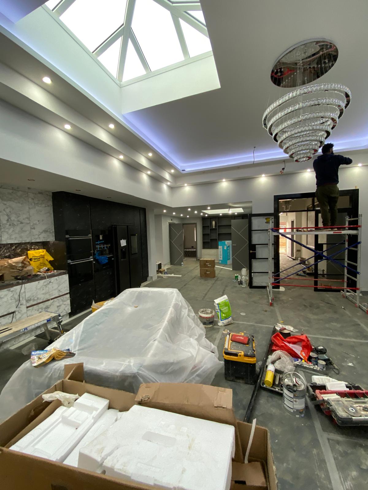 Residential extension work on site — the kind of project where clear drawings and evidence support a strong LDC or PD position